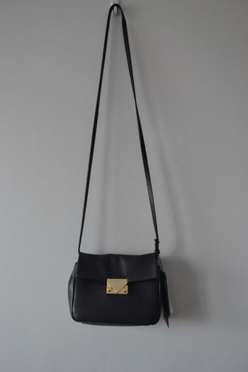 Giorgio Armani black leather handbag