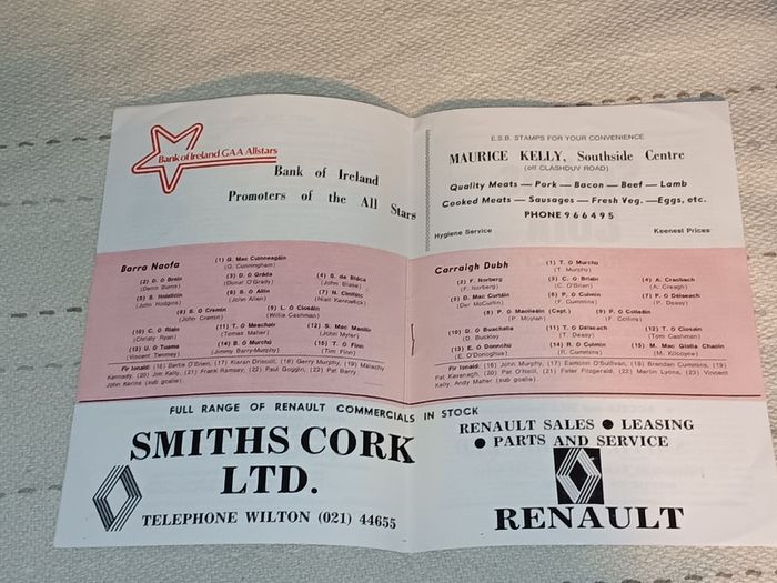 1982 Rare Gaa Programme For Sale Here Free Post