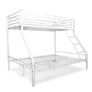 White Double Metal Bunk Bed Free Delivery Image 3