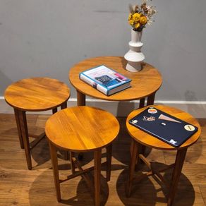 Danish Teak Nest of Tables by Poul Hundevad
