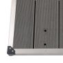 Outdoor Shower Tray WPC Stainless Steel 110x62 cm Grey Image 6