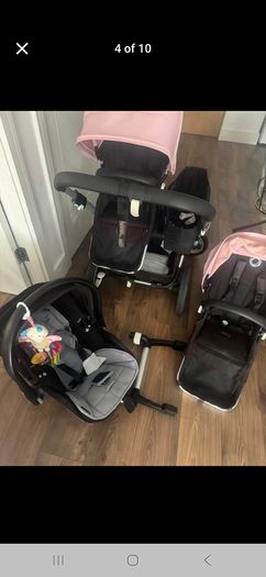Bugaboo Donkey 3 double buggy plus carseat and isofix