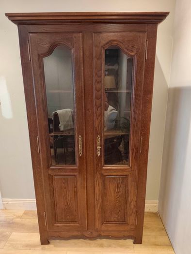 Vintage Oak Display cabinet