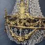 20th Century French Empire Style Brass Chandelier Image 5