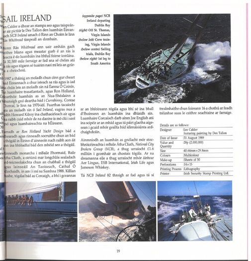 1988/89 Ireland The Irish Stamp Limited Edition Hardback Year Book. Contains all commemorative stamps from June 1988 to June 1989. Included 44 images of conents