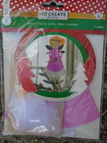 Craft kit, Tree topper, felt angel kit.Craft supplies, Hobbies