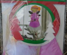 Craft kit, Tree topper, felt angel kit.Craft supplies, Hobbies