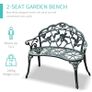 Garden Bench Cast Aluminium (LIMITED STOCK) Image 6