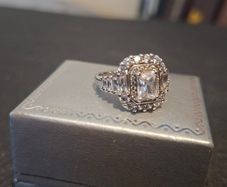 Nice 925 Sterling Silver Ladies Cocktail Ring