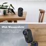 ZUMIMALL True Wireless Outdoor Battery Surveillance Camera WiFi Wireless Surveillance Camera Outdoor / Indoor PIR Motion Sensor 1080P Night Vision IP66 Waterproof Supports 2.4G Wi-Fi Black Image 5