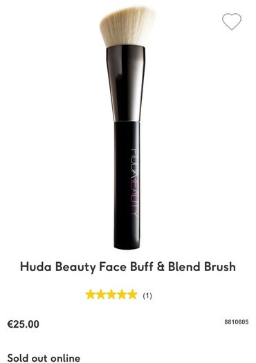 Huda Beauty Face Buff & Blend Brush brand new