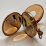 Vintage Omega Half Hunter Gold Filled Pocket Watch Image 6