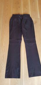 Ladies Genuine Leather /Suede Snakeskin Patterened Trousers