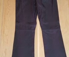 Ladies Genuine Leather /Suede Snakeskin Patterened Trousers