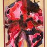 Large Contemporary Framed Abstract Floral Painting Statement Wall Art Image 4