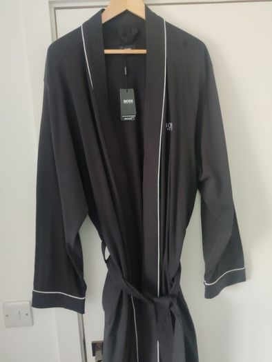 BOSS Men's Kimono Bm Bathrobe, Nightgown, Size: L