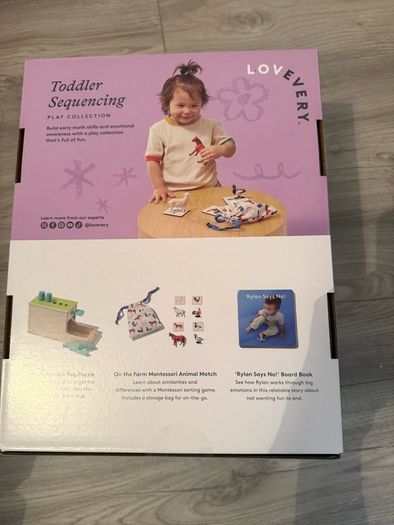 Lovevery Toddler Sequencing Sensory box