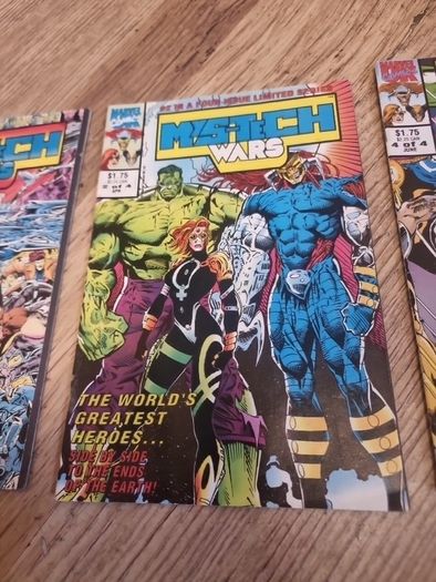 Job lot 3 Marvel Comics. MysTech Wars Mini Series . Issue 1.2.4 1993