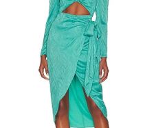 Lovers And Friends Blue Cutout Midi Dress