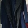 Blue jacket with detachable grey hood Image 3