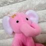 Battat Pink Elephant Plush approx. 10 cm. Used Please see photos Image 4