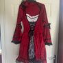 Gothic Miss Red Adult Halloween / Cosplay Costume Image 2