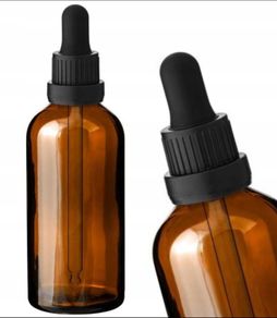 100 ml Brown Glass Bottle with Glass Pipette Drop
