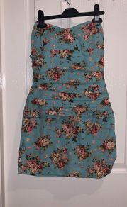 Bandeau floral dress size 10