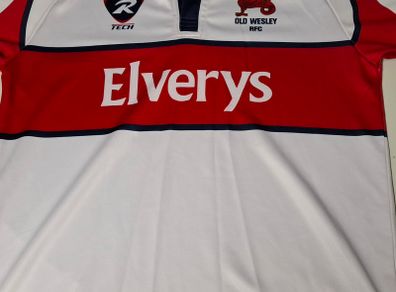 Old Wesley R.F.C. RugbyTech Rugby Union Jersey (Adult XL) FREE POST