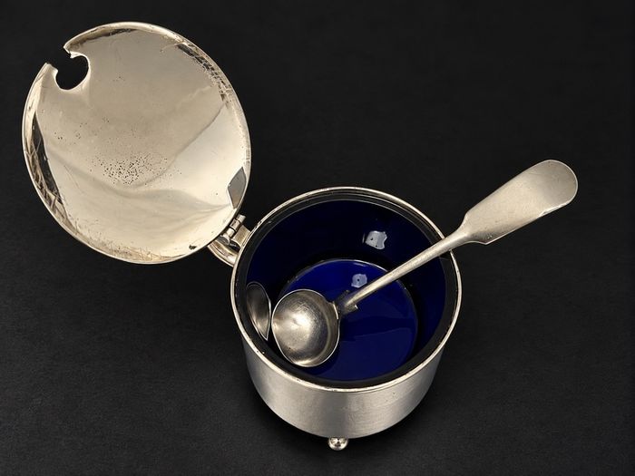 Vintage Silver-Plated Mustard Pot