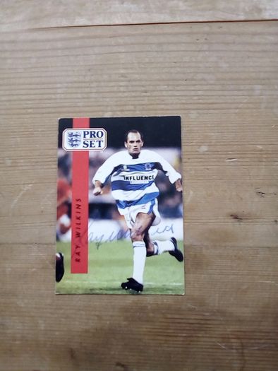 Ray Wilkins QPR signed ProSet card