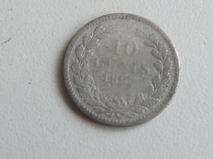 Netherlands silver 10 cents