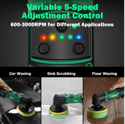 BRAND NEW Cordless Mini Polisher Car Polishing Machine 3000rpm 12V Electric Adjustment Speed Auto Detailing Tool with 2 battery set