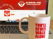 You'll never walk alone Soccer Coffee Mug for Liverpool FC fans YNWA
