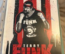 Wrestlecrate 8x10 photo autograph of the late, great Terry Funk