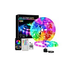10M Led Strip Light RGB with 44-key Remote and App Control