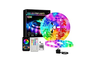 10M Led Strip Light RGB with 44-key Remote and App Control
