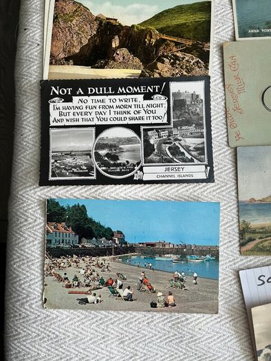 Channel Islands vintage postcards. Jersey, Guernsey & Sark. 1 euro each. Discount for multiple purchases