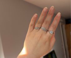 Silver tone rings