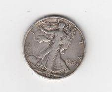 USA, Half Dollar, 1944, 90% silver coin (no. 473)