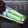Cordless Hair Straightener Brush,[2024 Upgraded] Portable Mini Straightening Brush for Travel, Negative Ion Hot Comb Hair Straightener for Women, 6400 mAh USB Rechargeable, 100M+,Ions Hot Brush Image 4