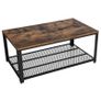 New Coffee Table Storage Shelf Industrial Antique - FREE P&P Image 3