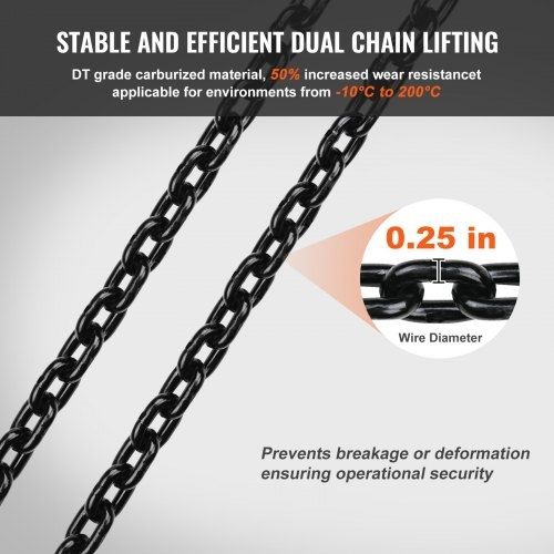 Electric Chain Hoist Single Phase Crane Hoist 997.9 kg Load 609.6 cm Lifting