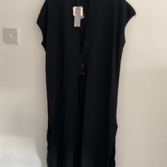 Bnwt Naya black longtime sleeves cardigan layering piece rrp 155  euro size medium