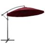 Hanging Parasol Burgundy 3 m Aluminium Pole Image 5
