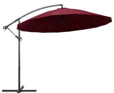 Hanging Parasol Burgundy 3 m Aluminium Pole