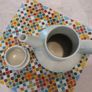 Fabulous Vintage Midwinter Stonehenge Coffee Pot and Milk Jug in the Caprice Pattern (Spanish Garden) Designed by Jessie Tate, Excellent Condition Image 9