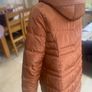 Jessica Graff  Rust Puffa Coat Image 4