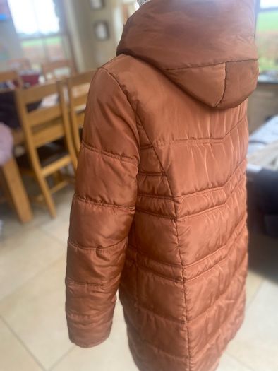 Jessica Graff  Rust Puffa Coat