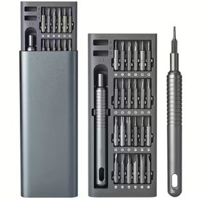 25-in-1 Precision Screwdriver Set, Multi-Function Repair Tool Kit for Mobile Phones & Tablets, Durable Plastic, Protecting Electronic Components, Assorted Bit Heads, Non-Charging - Essential Electronics Maintenance Tools